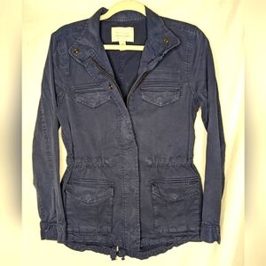 Hinge Navy Blue Utility Jacket, XS